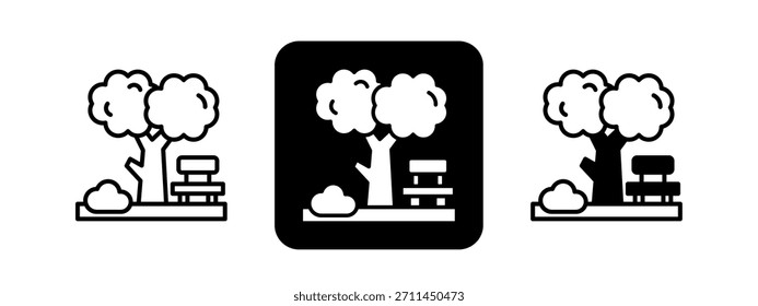 Conjunto de Ilustración vectorial de dibujo de línea negra y color sólido