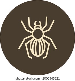 Araña de jardín, ilustración, sobre un fondo blanco.