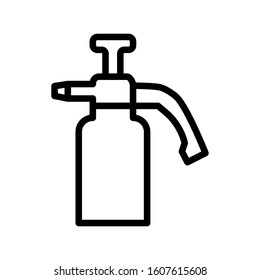 Garden spray  icon design template, vector icon designed in line style, editable stroke icon on white background, can be used for web, mobile, UI and various needs of your project