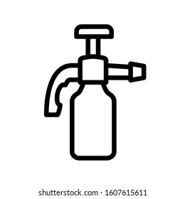 Garden spray  icon design template, vector icon designed in line style, editable stroke icon on white background, can be used for web, mobile, UI and various needs of your project