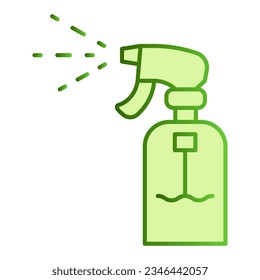 Icono plano del pulverizador de jardín. Iconos verdes con spray en un estilo plano de moda. Diseño de estilo de gradiente Sprinkler, diseñado para web y app. Eps 10