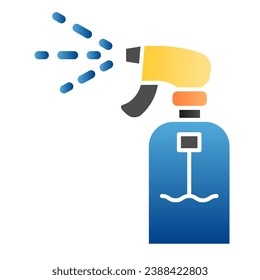 Garden sprayer flat icon. Spray color icons in trendy flat style. Sprinkler gradient style design, designed for web and app. Eps 10