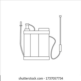 garden sprayer. illustration for web and mobile design.
