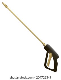 Garden sprayer with a pistol grip. Vector illustration.