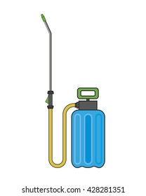 Garden sprayer vector illustration