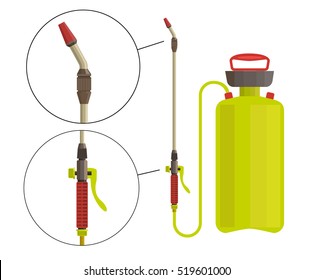 Garden sprayer vector illustration