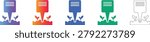 Garden Sprout Identification Stake Icons vol 1573