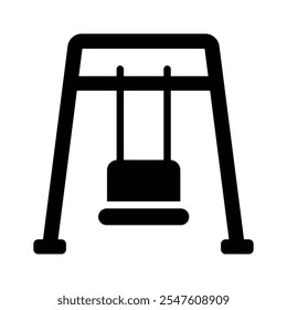 A garden swing for relaxation and enjoyment in the outdoor space
