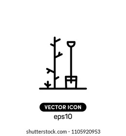 Garden Symbol Vector Icon Illustration For Web And Mobile Application.Ui/Ux.White Backround.Premium Quality.