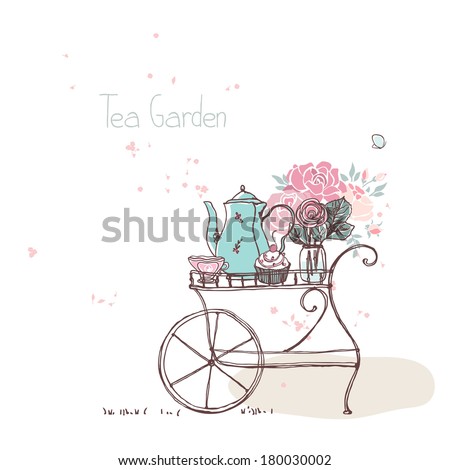 Similar – Image, Stock Photo Flowers in the teapot