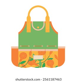 garden tool elements in modern decoration style, garden tool-themed vector illustration. 