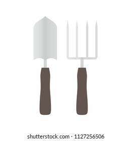 Garden Tool Equipment Vector Icon Symbol Illustration