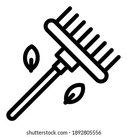 Garden tool icon. Outline garden tool vector icon for web design isolated on white background