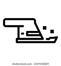 Garden tool icon outline vector. Grass trimmer. Agriculture equipment