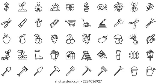 Icono de herramienta Jardín. Ilustración de silueta vectorial