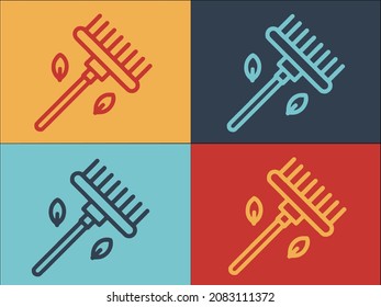 Garden Tool Logo Template, Simple Flat Icon of gardening,garden,shovel