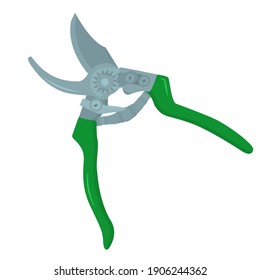 garden tool pruner, on a white background