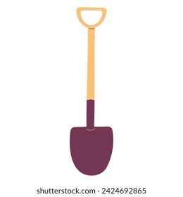 garden tool set care colored icon element shovel fork broom clean harvest