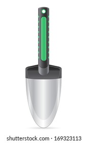 garden tool small shovel vector illustration isolated on white background