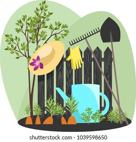 garden tool. vector illustration