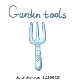 Garden tools and equipment cartoon set of vector agriculture, farming and gardening design.