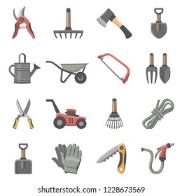 Garden Tools Icon Set