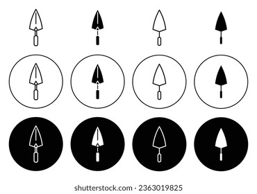 Icono de herramientas de jardín conjunto en estilo negro relleno y delineado. adecuado para diseños de interfaz de usuario
