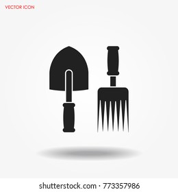 Garden tools Icon Vector