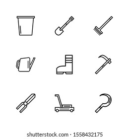 Garden Tools icon vector illustration logo template for many purpose. Isolated on white background.