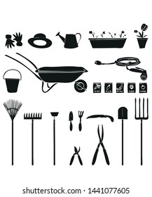 
Garden Tools Icons vector symbol icon