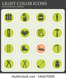 Garden tools simply symbol for web icons