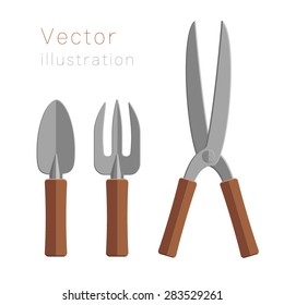 Garden tools. Vector Illustration