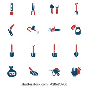 garden tools web icons for user interface design