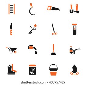 garden tools web icons for user interface design