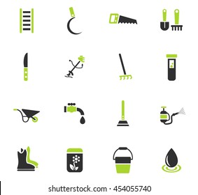 garden tools web icons for user interface design
