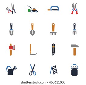 garden tools web icons for user interface design