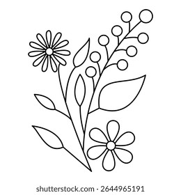 Garden trace swirl mandala coloring book page