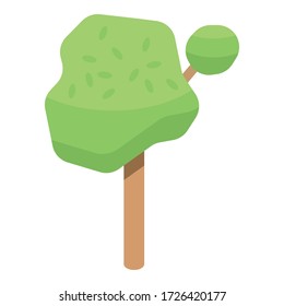 Garden tree icon. Isometric of garden tree vector icon for web design isolated on white background