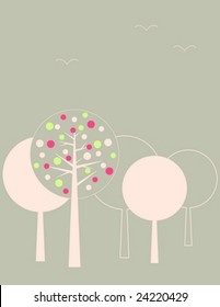 Garden trees