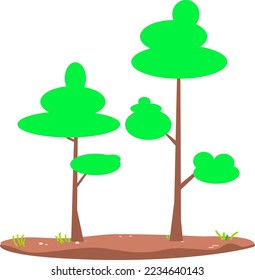 
vectores de árboles de jardín para jardinería para arquitectura de hogar y jardín
hay dos árboles