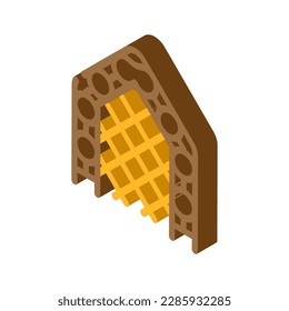 vector de icono isométrico de herramientas de enlistado de jardín. signo de la herramienta de la reja de jardín. ilustración de símbolo aislado