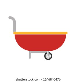 garden trolley icon. Garden elements. Premium quality graphic design icon. icon for websites, web design, mobile app, info graphics on white background