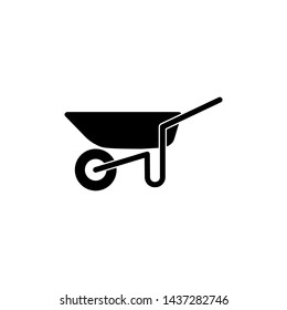 Garden Trolley Icon Vector Illustration - Vector