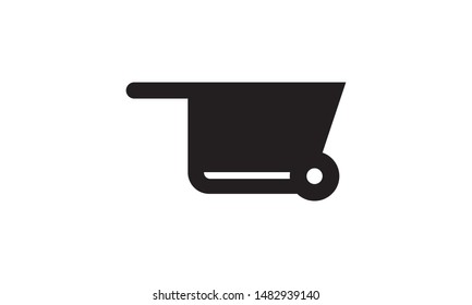 Garden Trolley Icon Vector Illustration - Vector