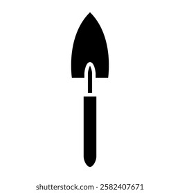 Garden trowel icon vector. Garden tool illustration sign. Tool symbol or logo.