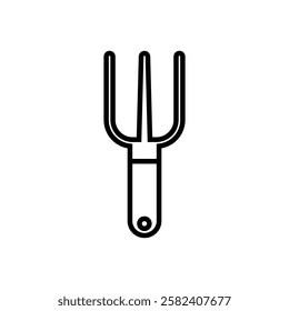 Garden trowel icon vector. Garden tool illustration sign. Tool symbol or logo.