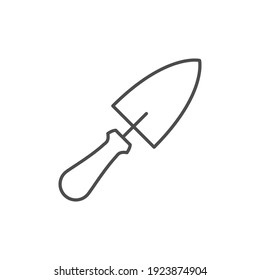 Garden trowel line outline icon