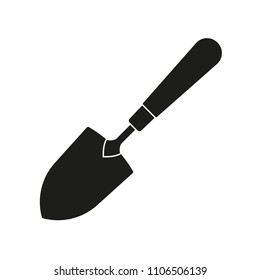 Garden trowel spade or shovel icon. Gardening tool. Vector illustration.