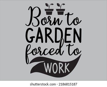 Garden t-shirt design vector file