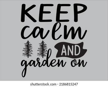 Archivo vectorial de diseño de camisetas de jardín